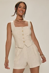 Tammi Tailored Linen Shorts