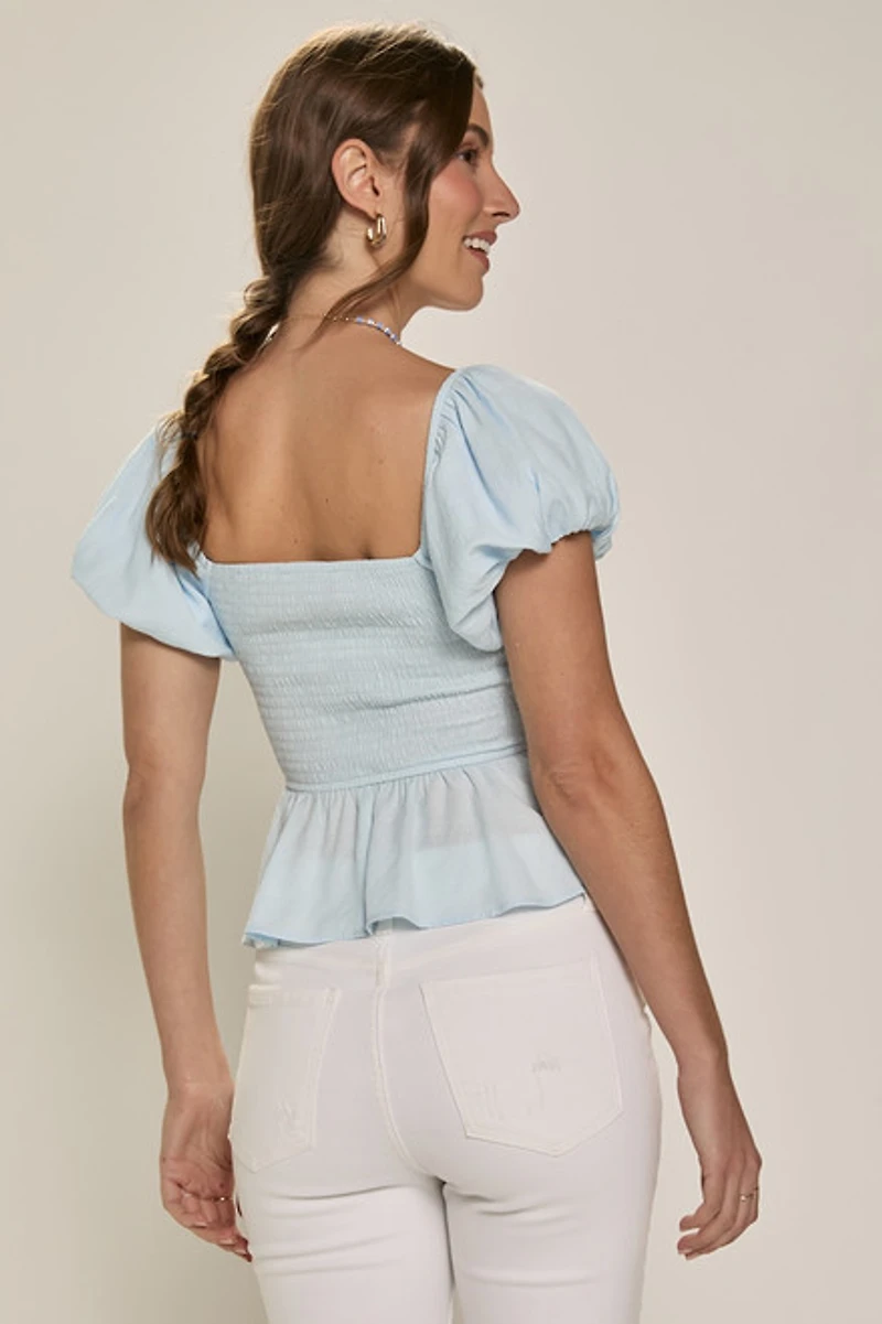 Rhonda Front Twist Blouse