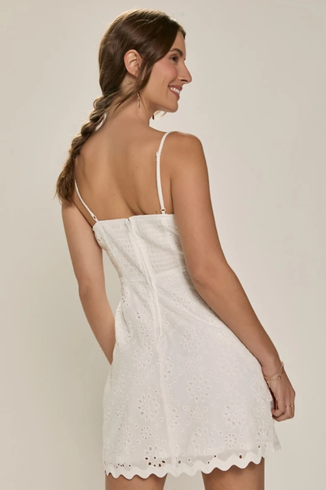 willow eyelet mini dress Free People Willow Eyelet Mini Dress at MarketFair Shoppes in Princeton, NJ