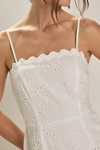 Roxanne Ric Rac Eyelet Mini Dress