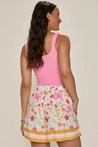Lynnete Border Print Shorts