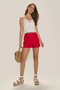 Ann Cherry Print Cami Top