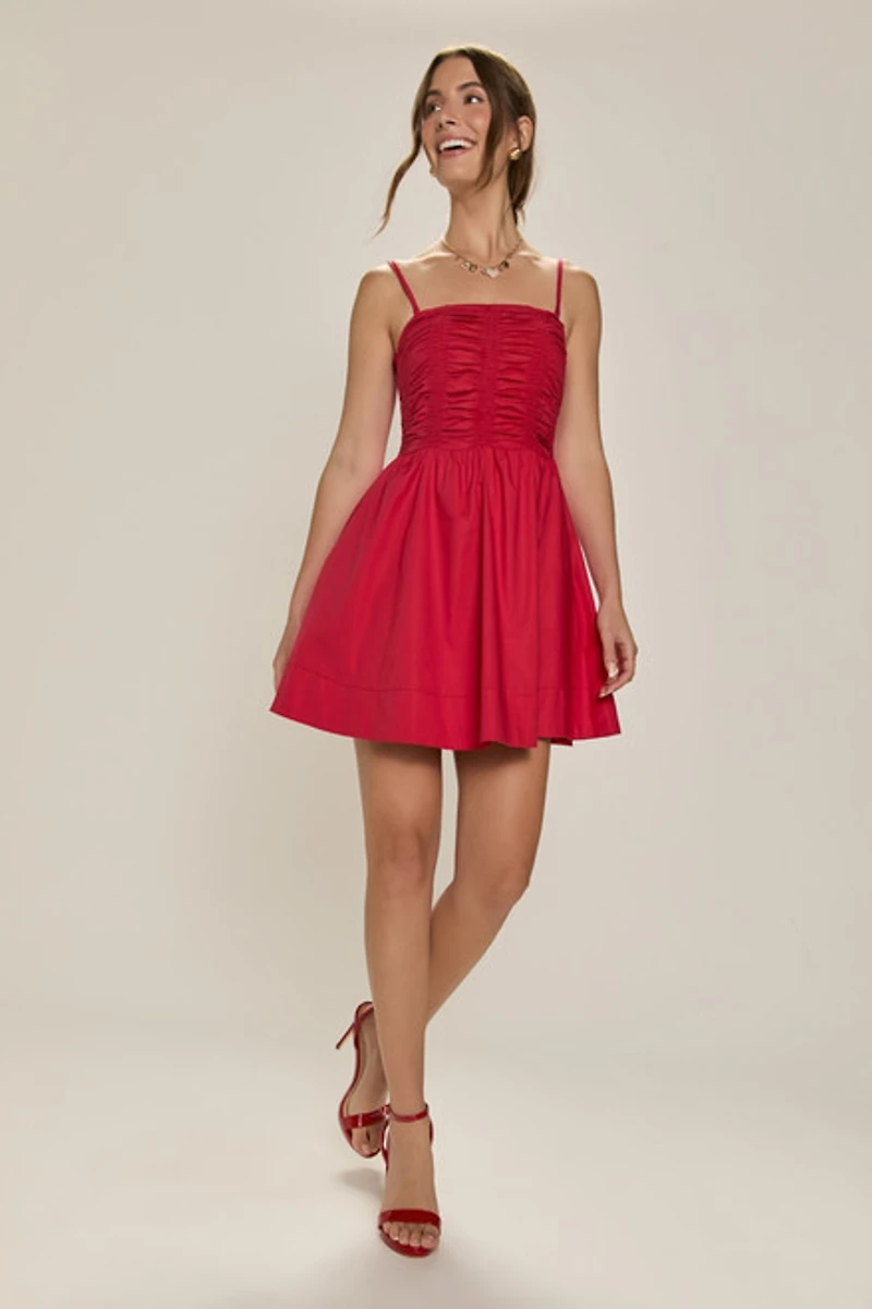 Shanna Ruched Mini Dress