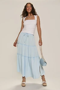 Sofia Ruffle Tiered Maxi Skirt