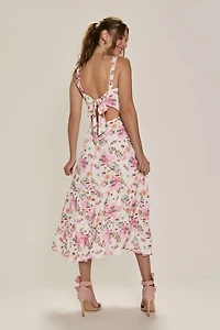 Lena Ruffled Midi Dress