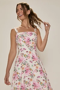 Lena Ruffled Midi Dress
