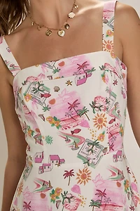 Lena Ruffled Midi Dress