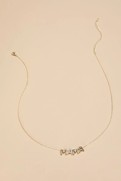 Mama Pave Charm Pendant Necklace
