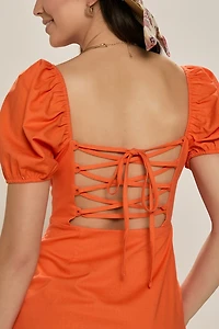 Estella Puff Sleeve Mini Dress