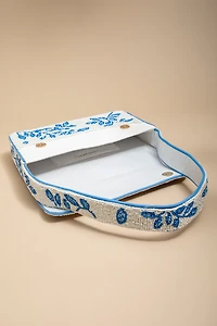 Stacy Floral Beaded Clutch Bag
