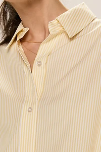 Denise Striped Button Down Top