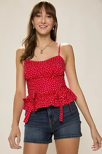 Beverly Polka Dot Sleeveless Top