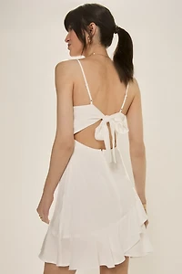 Katrina Ruffle Hem Mini Dress