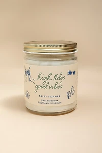High Tides Good Vibes 9oz Scented Candle Jar