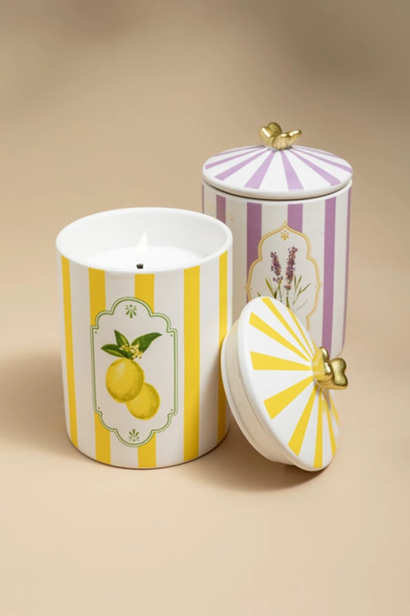 DW Home Fresh Lemon 14oz Scented Candle Jar