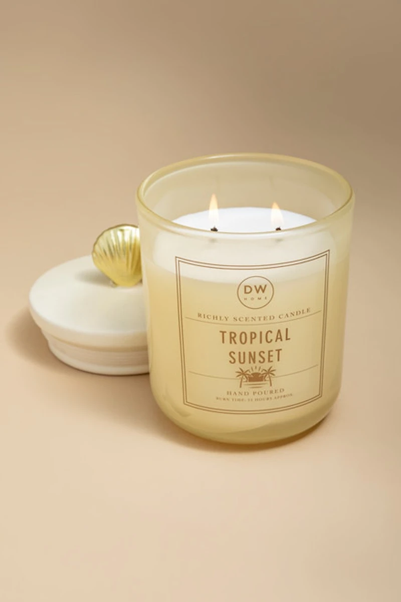 DW Home Tropical Sunset 11oz Scented Candle Jar