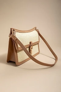 Sofia Straw Shoulder Bag