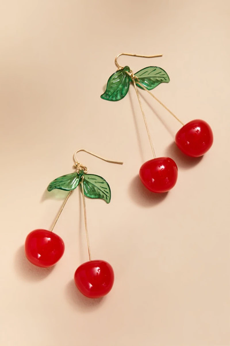 Lucia Cherry Drop Earrings