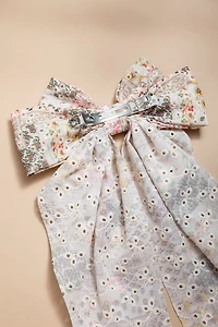 Marie Floral Hair Bow