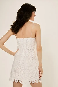 Mia Floral Lace Mini Dress