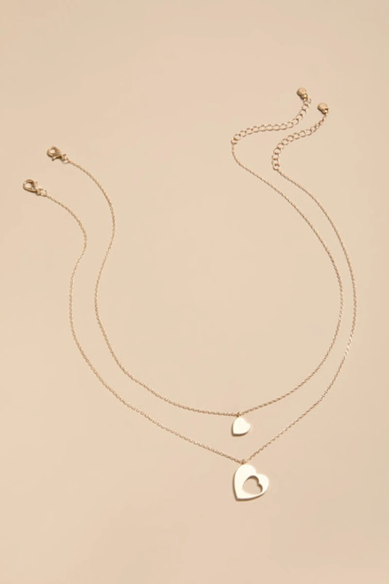 Mom Heart Pendant Necklace Set