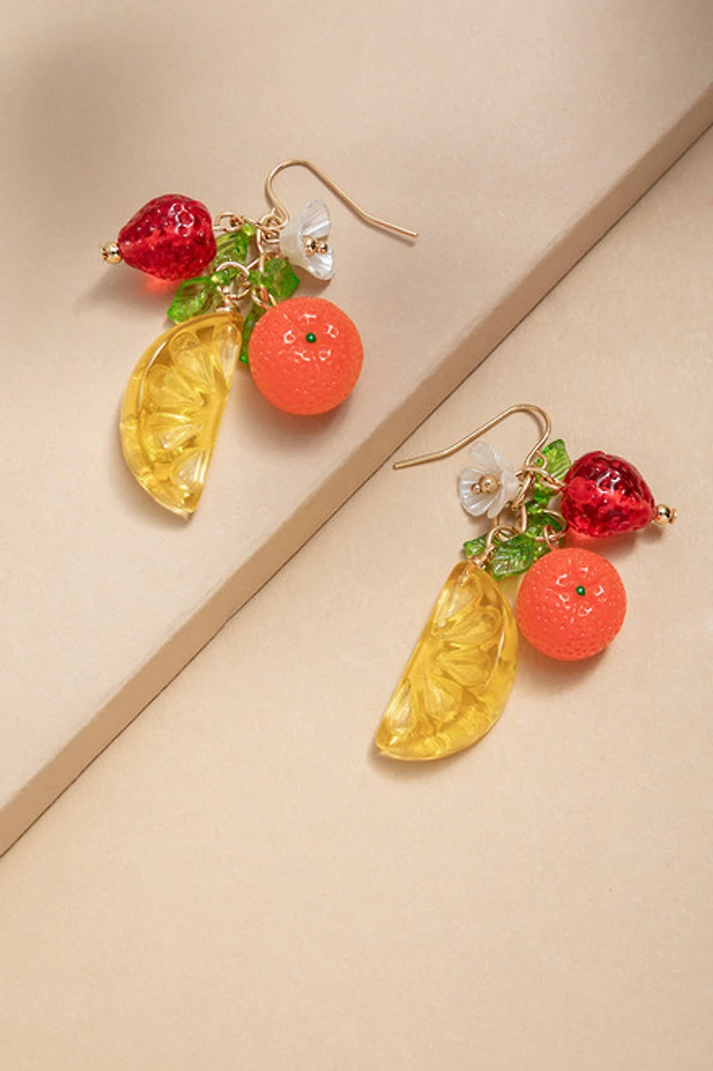 Lora Fruit Cluster Drop Earrings