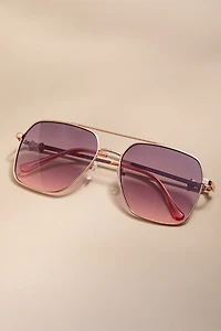 Debora Square Aviator Sunglasses