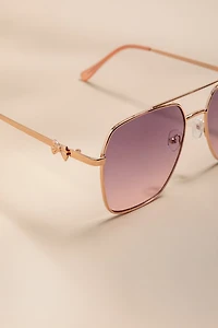 Debora Square Aviator Sunglasses