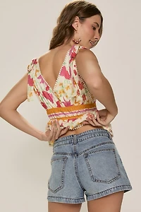 Anita Front Tie Denim Shorts