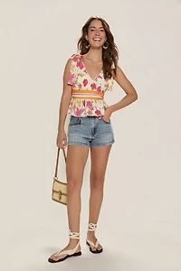 Anita Front Tie Denim Shorts