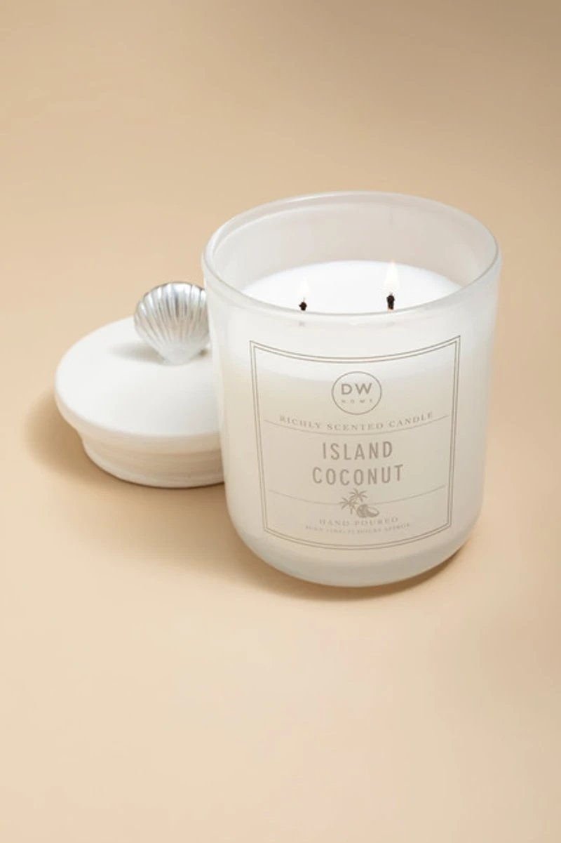 DW Home Island Coconut 11oz Scented Candle Jar
