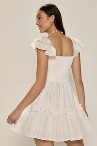 Lucille Ruffle Tiered Mini Dress