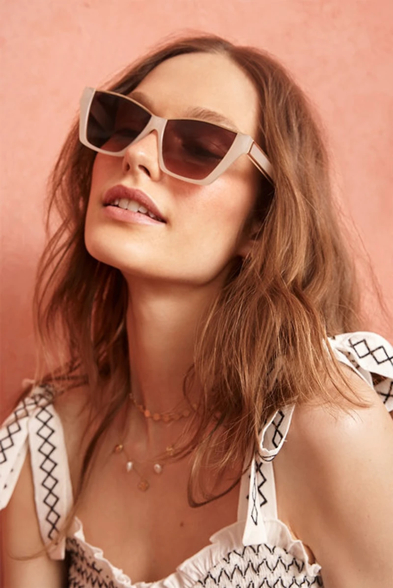 Eve Metal Top Cat Eye Sunglasses