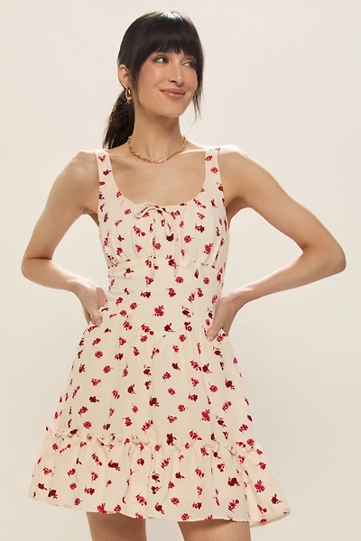 Julia Floral Ruffled Mini Dress