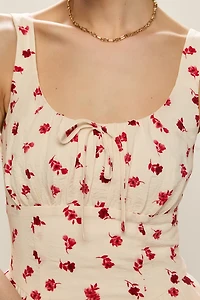 Julia Floral Ruffled Mini Dress