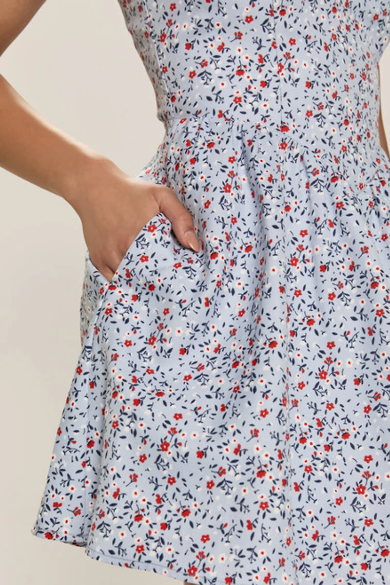 Jackie Ditsy Floral Mini Dress