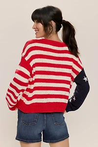 Kate American Flag Pullover Sweater