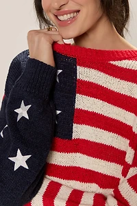 Kate American Flag Pullover Sweater