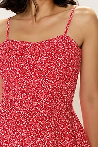 Nicole Floral Tiered Romper