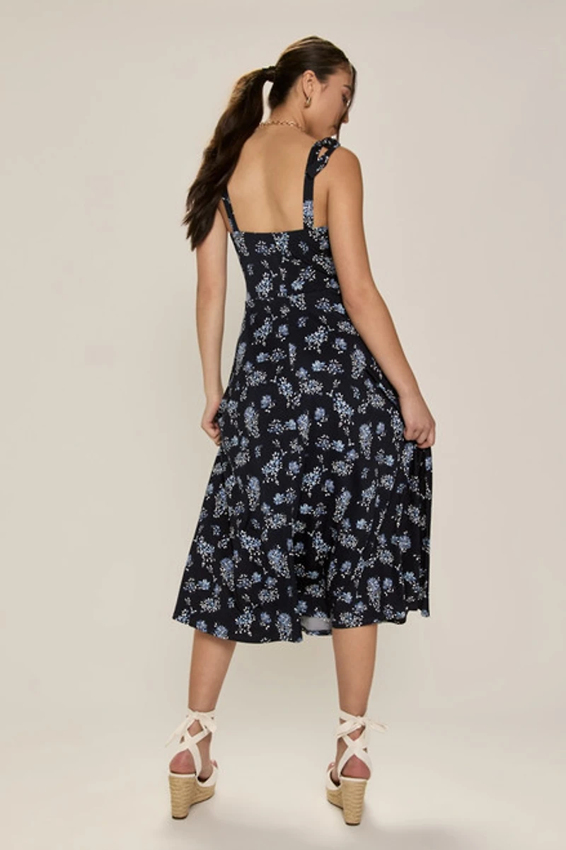 Lisa Tie Strap Midi Dress