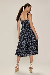 Lisa Tie Strap Midi Dress