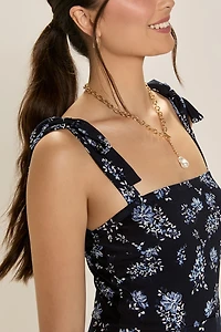 Lisa Tie Strap Midi Dress