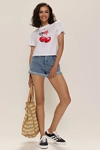 Cherry American Flag Bow Graphic Tee
