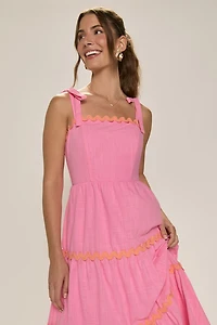 Holly Ric Rac Trim Midi Dress