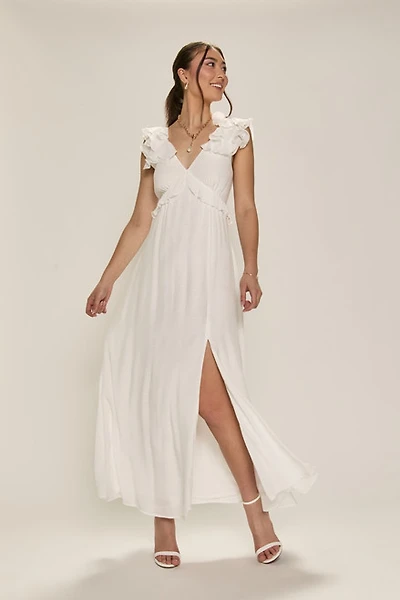 Kadence Ruffle Trim Maxi Dress
