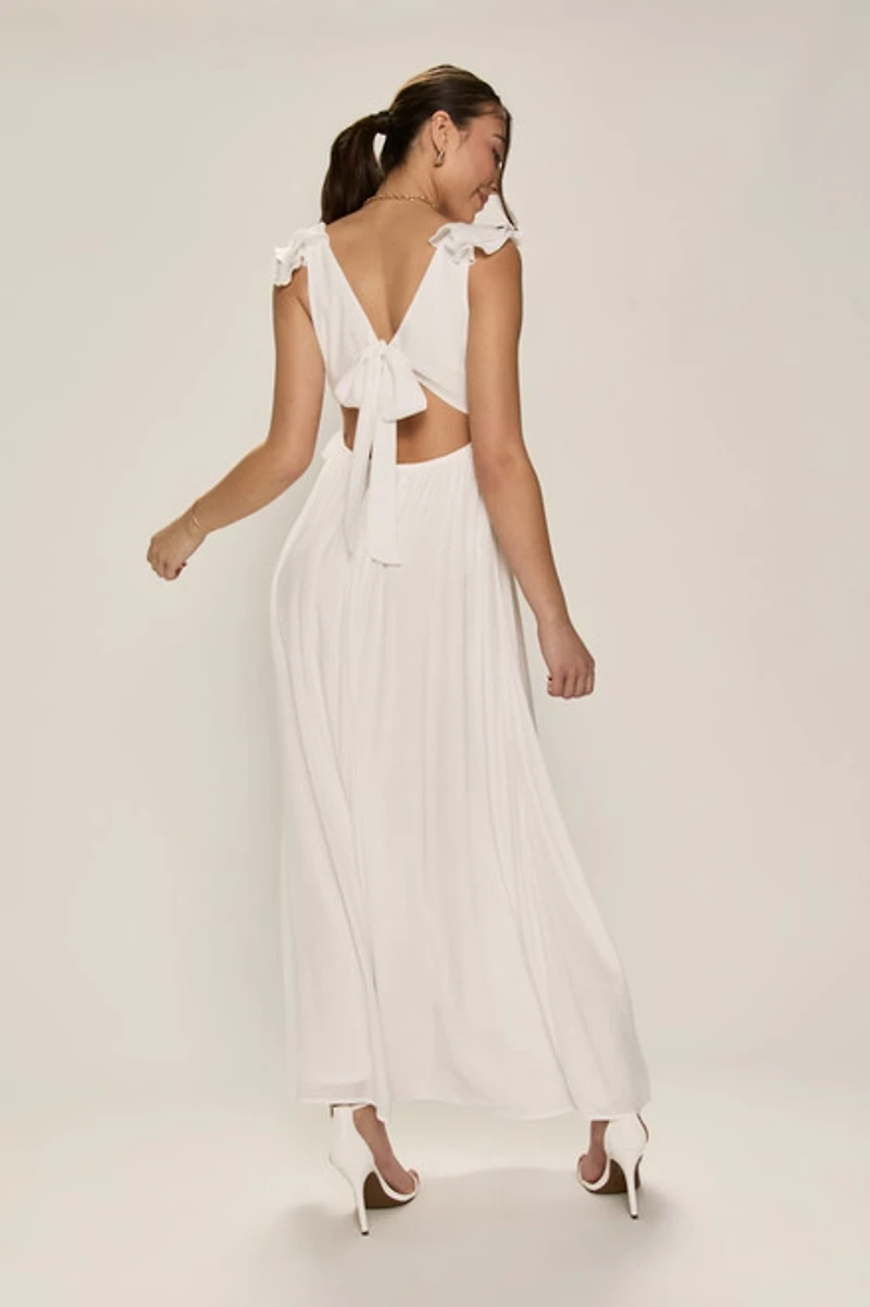 Kadence Ruffle Trim Maxi Dress
