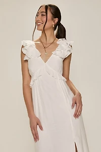 Kadence Ruffle Trim Maxi Dress