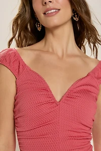 Ella Sweetheart Knit Bodysuit