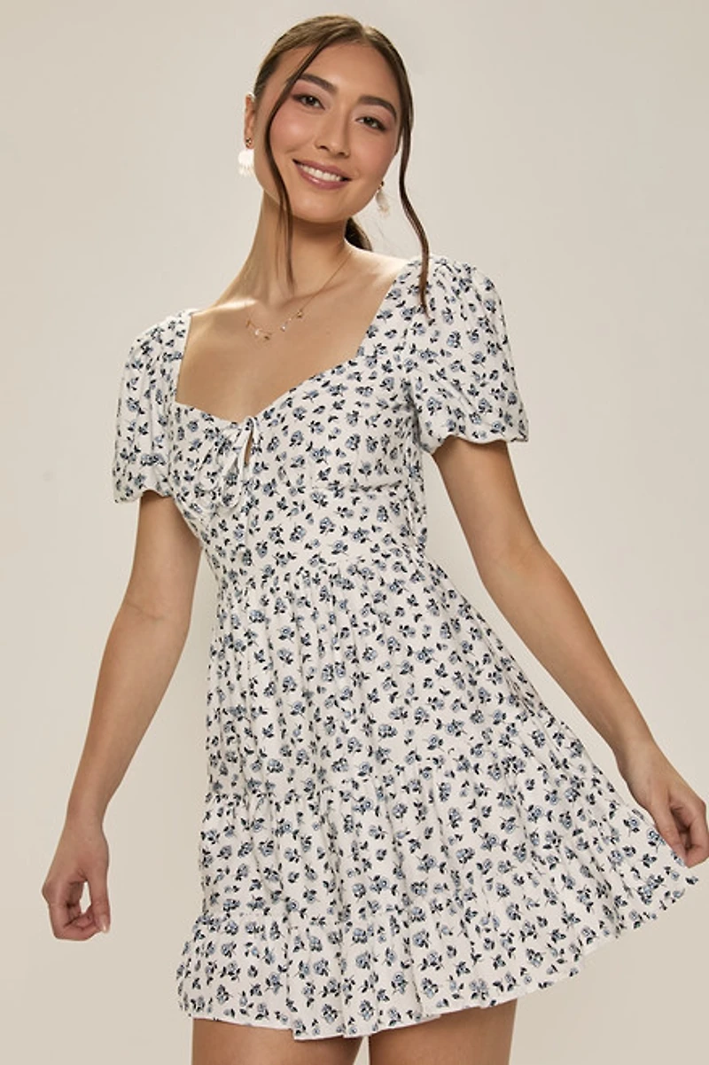 Liz Ditsy Floral Mini Dress