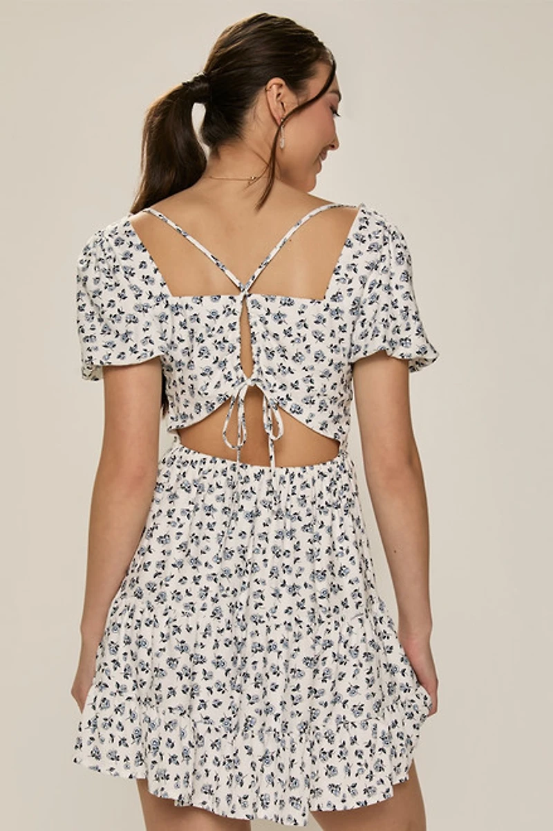 Liz Ditsy Floral Mini Dress